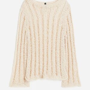 H&M Cream Stitch Sweater